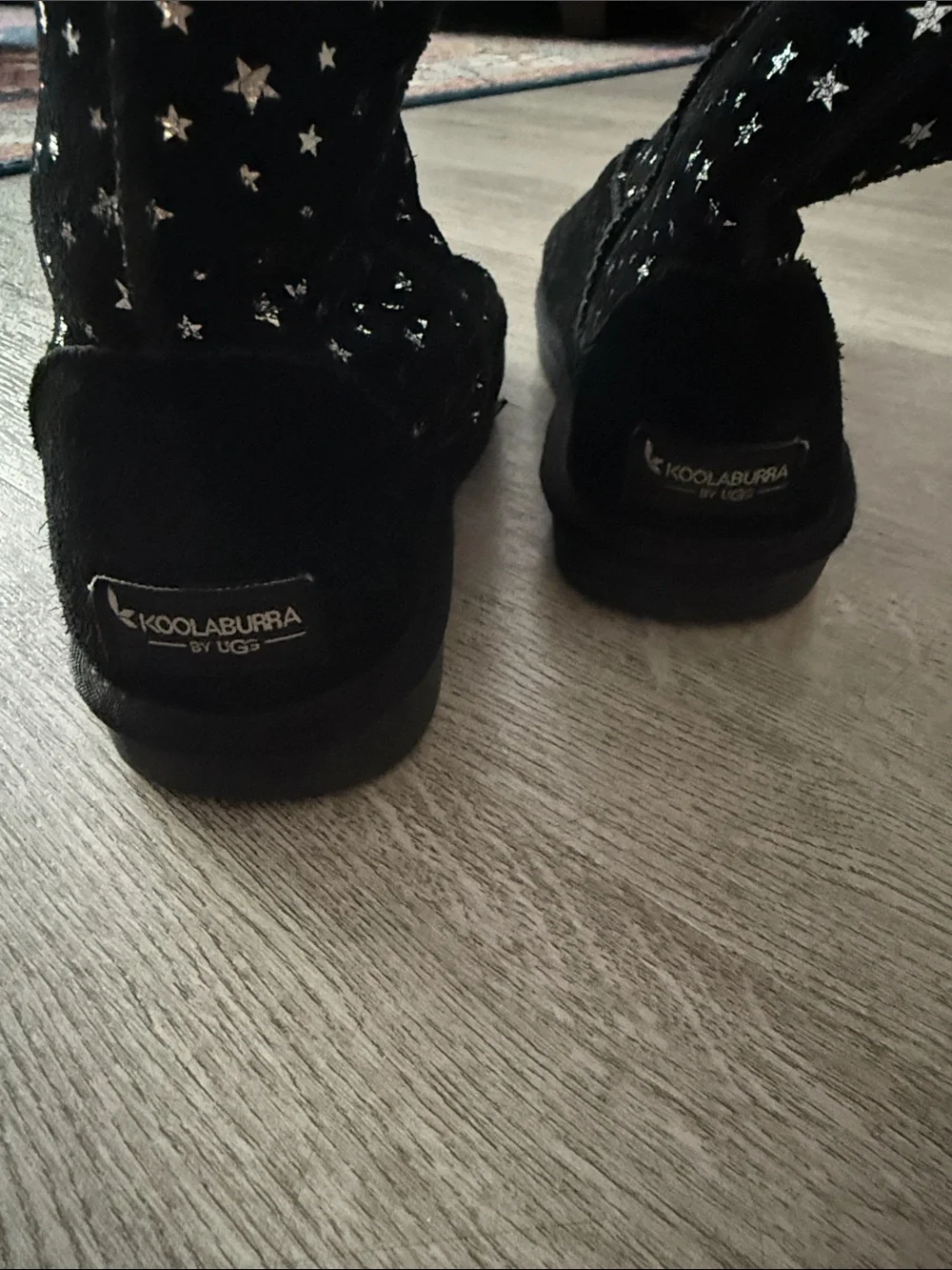 Koolaburra by Ugg Kids Black Star-Print Winter Boots - Size 5